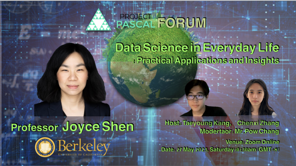 Project Pascal, ProjectPascal Forum, Professor Joyce Shen, Taeyoung Kang, James He Jingyang, Chenxi Zhang, Raffles Institution, Data Science, Artificial Intelligence,  Technology Impact, Climate Change, Innovation, Education Equality, Ethical Responsibility, Mathematics in AI, Critical Thinking Skills, Inclusive Future