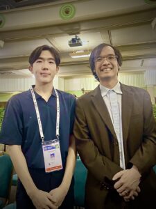 Professor Terence Tao, Taeyoung Kang at IMO 2024